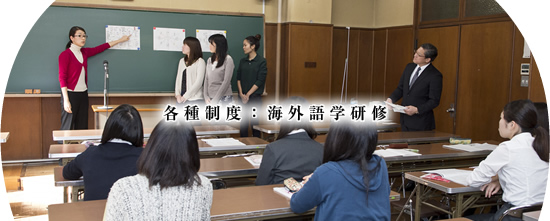 各種制度:海外語学研修