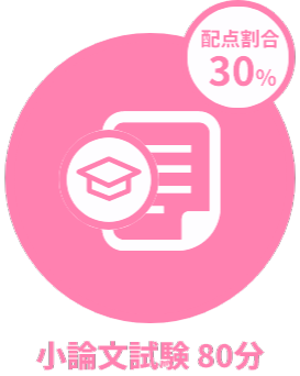 小論文試験80分
